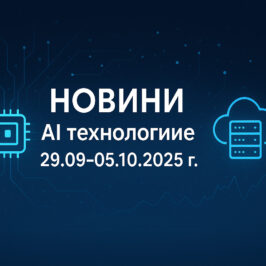 Новини от седмицата в AI технологиите - 29.09-05.10.2025 г.